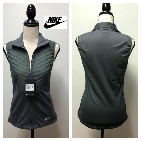 NWT $90 NIKE Women XS THERMORE Essential Filled Running Vest Jacket WARM LAYER - Picture 12 of 12